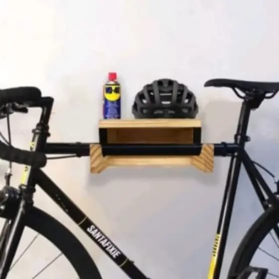 Suporte para Bicicleta Suporte de Bike Universal em Madeira