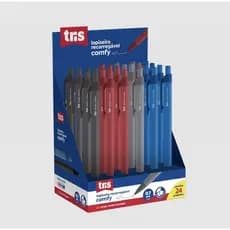Lapiseira Comfy Clássica - Tris - Preta, Cinza, Vermelho e Azul