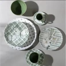 Conjunto com 6 Pratos Coup Greta Sobremesa Ø 20cm - Porto Brasil - 1ª linha