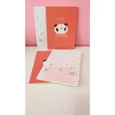 Caderninhos - Cadernos Capa Maleável tamanho B5 - Variados -  Muito Fofos (Panda e Gatinho) 32 folhas