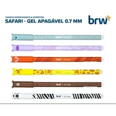Caneta Esferográfica Gel Apagável Safari 0.7mm com tinta azul - BRW