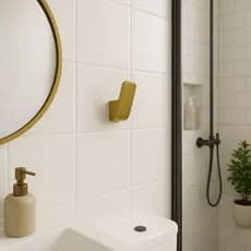 Porta Toalha Banheiro Adesivo 3M Unidade Dourado