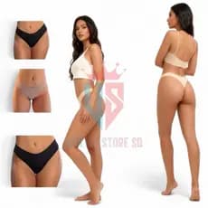 Quantidade com até 24 Calcinhas Tanga Sem Costura Corte a Laser com Acabamento Premium