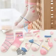 Quantidade com até 18 Pares Meia Infantil  Menina Estampadas Criança Feminino 0 A 10 Anos Premium