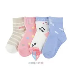 Kit 24 Pares Meias Infantil Feminina Estampadas Menina Criança Feminina 0 A 10 Anos Confortável