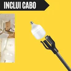 Trocador de Lampada Bulbo Adaptador de Lampada Led Luz M