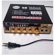 Amplificador Potente 700W C/ Bluetooth Fm Usb Para, Som Ambiente 2 Canais potente 220v e 12v