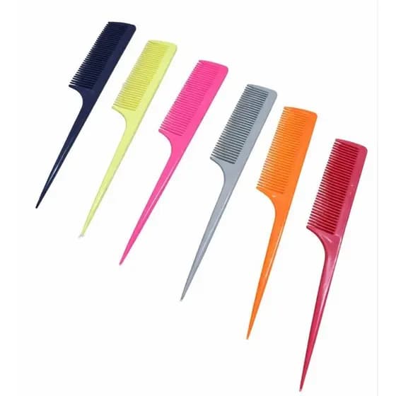 kit 2 / 4 / 6 pentes cabo fino separador de mechas profissional para cabelos