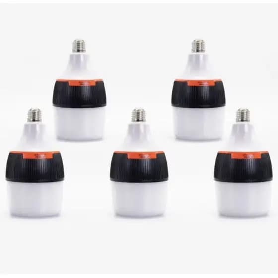 5x Lâmpada de Emergência Led 50W 6h Ligada Apósfalta de Energia - 110-220V