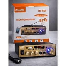 Super Amplificador 220 / 12v potente 80w + 80w Karaokê FM Bluetooth controle remoto usb