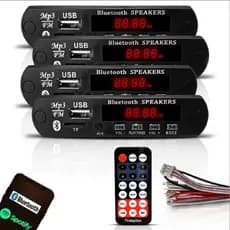 kit 4 Placa decodificadora Bluetooth FM MP3 pen drive