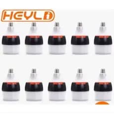 KIT 10 Lâmpadas De Emergência 50w 6h Ligada ApósFaltar Energia Led Bivolt Full Quality Heyli