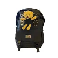 Mochila Infantil Adulta Ursinho Bolsa Escolar Muiltiplos Bolsos