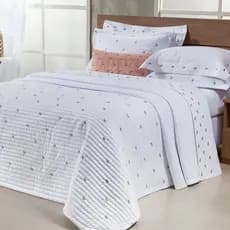 Cobre Leito Casal King Ellora Micro Percal 400 Fios 03 Peças
