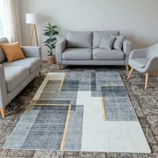 Tapete de Luxo para Sala e Quarto Velvet Belga Moderno 2,00 x 2,30m Antiderrapante e Confortável