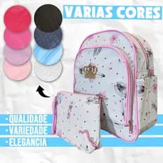 Bolsa Mamãe Mochila Fralda Para Bebê Maternidade Com estojo Necesserie Menino Menina Diversas Cores Kit