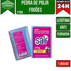 Pedra de Polir Chapas de Fogão a Lenha e Chapas de Inox / 210g - Saif