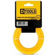 Linha de Nylon para Maquina de Corta Grama 2.0 mm com 15 Metros - Dtools
