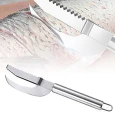 Faca Raspa Escamas De Peixes Corte  Dig 3-Em-1