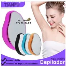 Depilador De Cristal Indolor Reutilizável Ferramenta De Beleza Fácil De Limpar Seguro