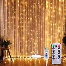 Cortina De Led 3 X 3 Metros 300 Leds Branco Quente, Branco Frio, RGB Colorido Decoração 110v