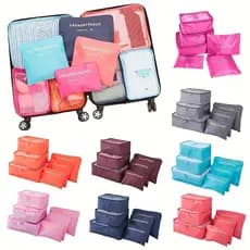 Organizador de Mala de Bagagem Viagem Kit 6 Peças Bolsa