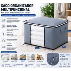 Caixa Saco Organizador Cobertor Casaco Guarda Roupa Ecológico Anti-Poeira Umidade Insetos Multiuso 288