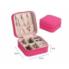 KIT 2 Porta Joia Caixinha Joias Para Viagem Portátil Armazenamento Anel Brinco Colar P118