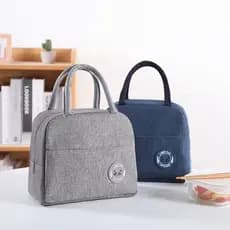 KIT  Bolsa Térmica Feminina Masculina Porta Marmita Lanche Bebida