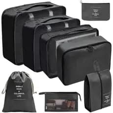 Kit 8 Pecas Bolsa Organizadoras Para Mala Roupas Bagagem Viagem  008