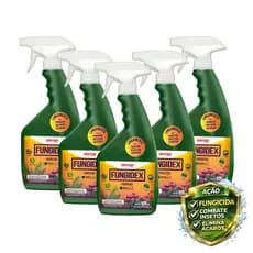 Kit 5 Fungidex Pronto Uso Cuidado Para Seu Jardim
