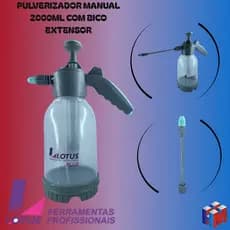Pulverizador com Bico Extensor 2 litro Com Valvula Alta Pressão