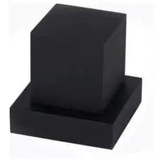 1 Acabamento Quadrado Preto Metal P/ Registro Deca Ou Padrão Deca