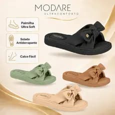 Chinelo Feminino Modare Ultraconforto Ortopédico Laço | Lançamento! | Original Modare!