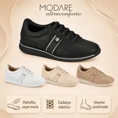 Tenis Modare Ortopedico Ultra Conforto Feminino Casual Macio | Lançamento! | Original Modare!