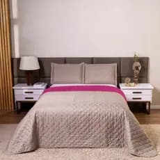 Kit Colcha Cobre Leito Dupla Face Casal Queen Completo Vegas Premium 3 Peças