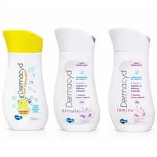 Sabonete Líquido Dermacyd 100ml - Femina Floral, Delicata Jasmim e Infantil - Íntimo e Corporal