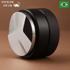 Distribuidor Pó de café Nivelador Expresso Pro Distribuição Tamper Giratório Ajustável