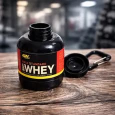Porta Suplemento Portátil 100ml Recipiente Hermético para Whey, Leakproof, Compacto e Leve para Academia e Viagem