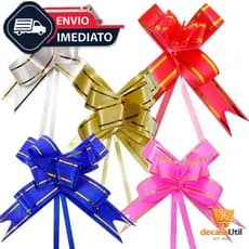 100 LAÇO FÁCIL MAGICO P/ PRESENTE *P , M , G, GG* - 4 tamanhos, varias cores