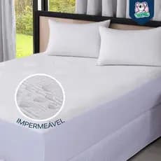 Protetor Impermeável para Colchão SUPER SILENCIOSO 100% Impermeável Tecido Jacquard Premium Tamanhos