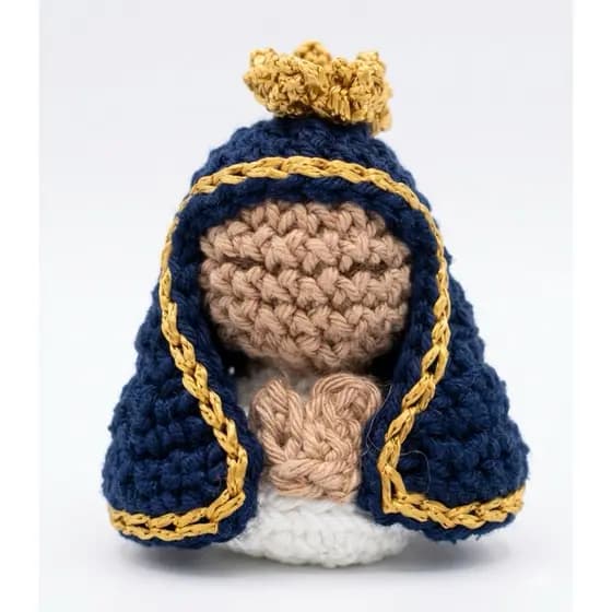 Chaveiro Nossa Senhora Aparecida Crochê Amigurumi Religioso