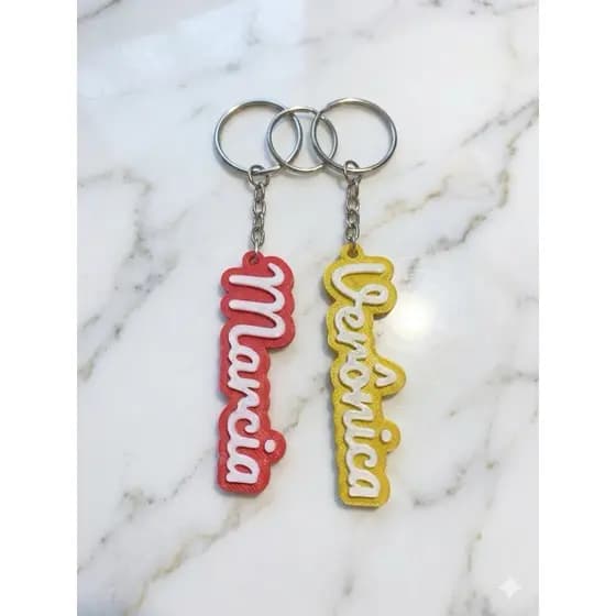 Chaveiro com nome / Personalizável / Impressão 3D