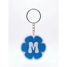 Chaveiro Flor 3D Personalizado com Letra/ Trio de Chaveiros