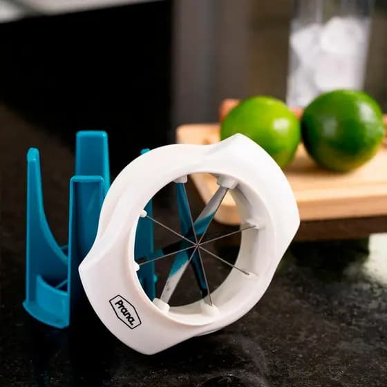 Cortador Fatiador de Limão 8 Pedaços Inox Laranja Cozinha Frutas Máquina Corta  Prana