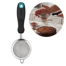 Peneira Coar Polvilhar Cozinha Aço Inox 9cm Baker's Secret