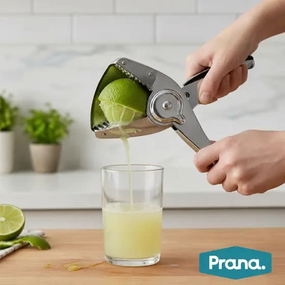 Espremedor Manual de Limão em Inox Reforçado | Prático para Cozinha, Ideal para Sucos, Caipirinha e Drinks.