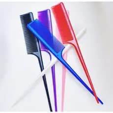 Pente Profissional de Plástico Cabo Ponta Fino para Tinturas Química e Penteados Cabelo Cabelereiro