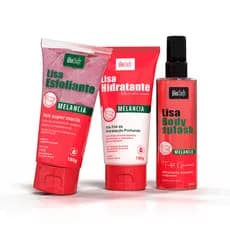 Kit Esfoliante + Hidratante + Body Splash - Banho Premium Melancia Bio Soft