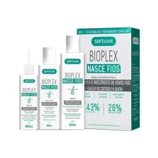 Kit Bioplex Nasce Fios e Antiqueda (Shampoo, Condicionador e Tônico)